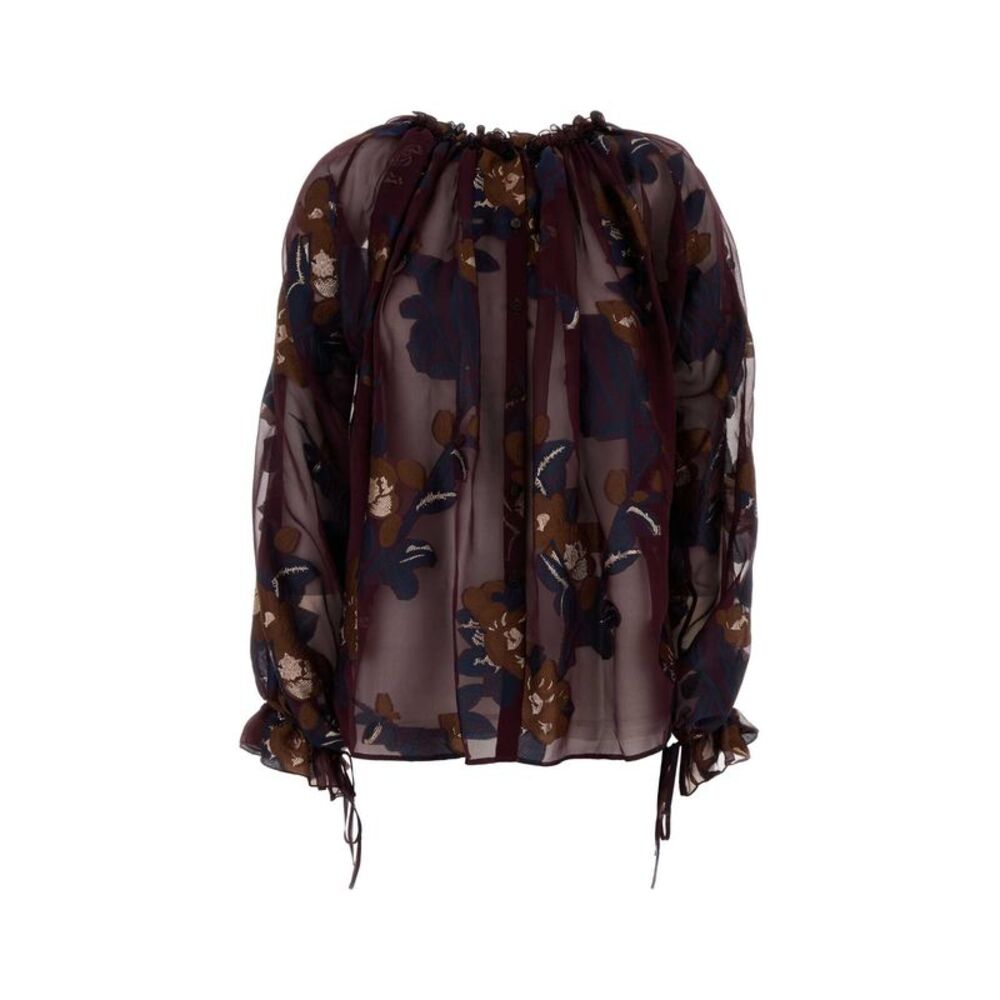 Etro Women Embroidered Silk Blend Shirt